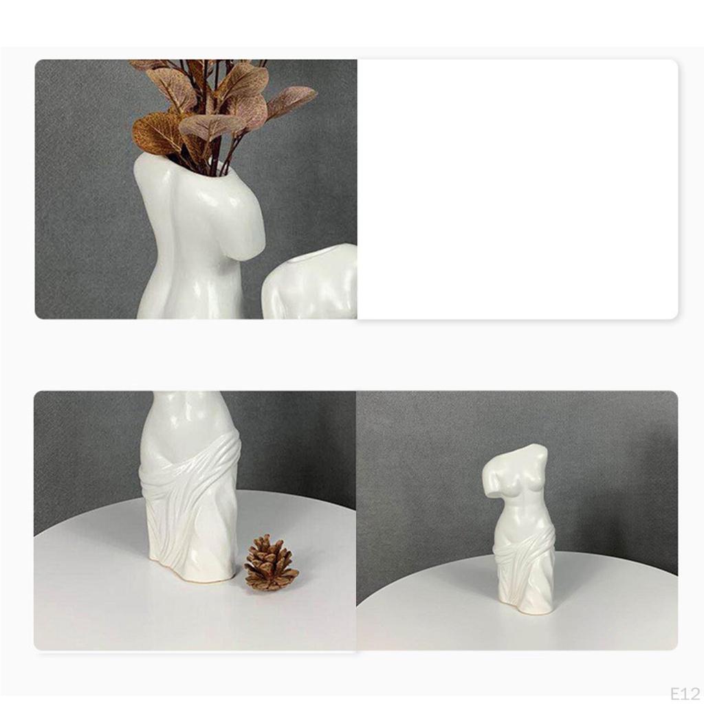 Art Human Body Vase Ceramic Flower
