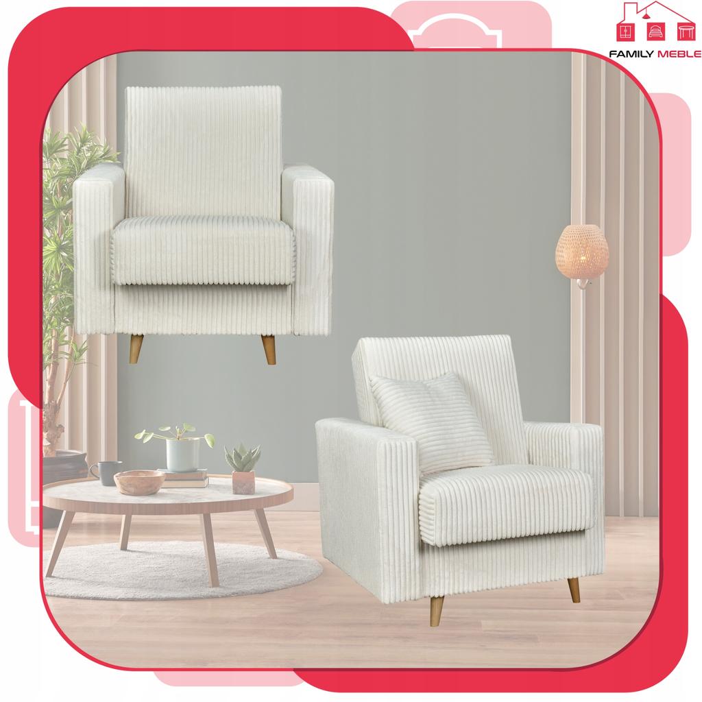 Zestaw mebli wypoczynkowy Rene wersalka kanapa fotele Bonell Family Meble