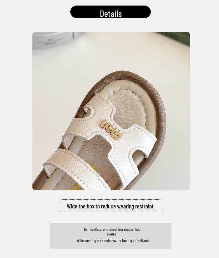 Kids' Summer Comfort Slippers: Soft Sole, Wear-Resistant, Trendy One-Strap Flats for Boys & Girls.