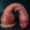 Super Size Skin Tyrannosaurus Artificial Phallus Female Dildo Liquid Silicone Penis Female Masturbator Sex Toy