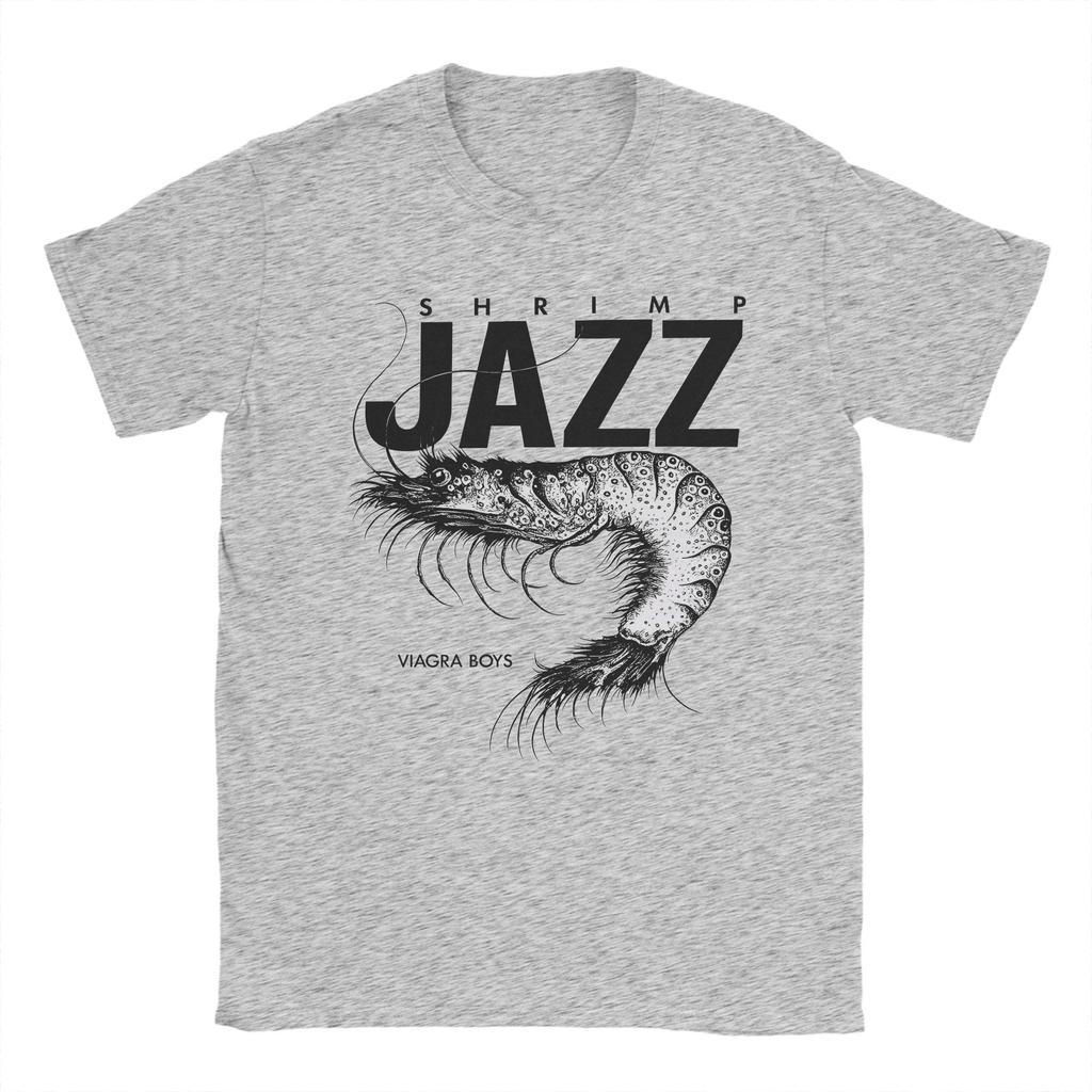 T-shirt Harajuku Estate Rara Viagra Boys Band Sgap Un Gamberetto Jazz Hip Hop T-shirt Cotone Vendita Calda Top a Manica Corta