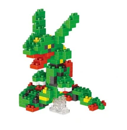 Non-Toxic Pokemon Small Blocks Nanoblock Charizard Kyogre Groudon Rayquaza Model Education Graphics Toys For Kids Birthday Gift Toys