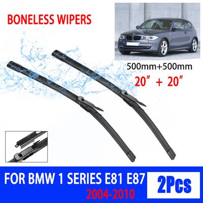 BMW 1 serijos E81 E87 2004-2010 m. Automobilio valytuvai Uodegos formos Minkštos gumos Valytuvas Priekinis stiklas HD Tylus Automobilinis valytuvas 20"+20"
