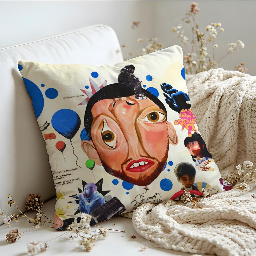 Cushion Cover Linen SkinFriendly Soft Decorative Case For Sofa Home Decor Singer Hot MMac Miller Pillow Cover