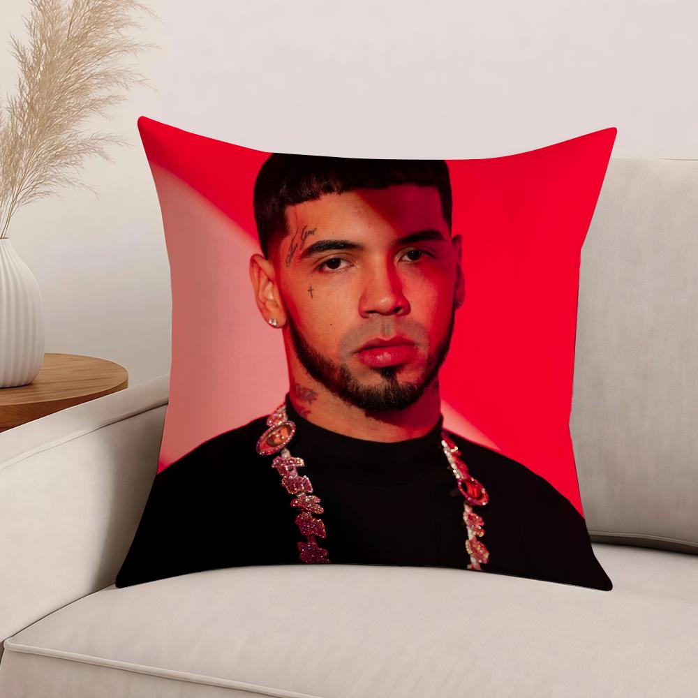 Rapper A-Anuel Aa Pillow Case Office Cushions Suitable For Sofa Car Bedroom Decorative Cushion Cover