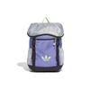 Originals Polyester Backpack Small Unisex Purple/Halo Silver/Signal Green Adidas GN2236