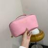 Trendy Pu Material Summer Handbag For Women Spacious Versatile Commuter Makeup Bag