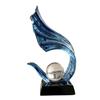 Modern Luxury Resin Decorative Figurine Living Room Office Home Decor Elegant Gift Blue Accent Piece