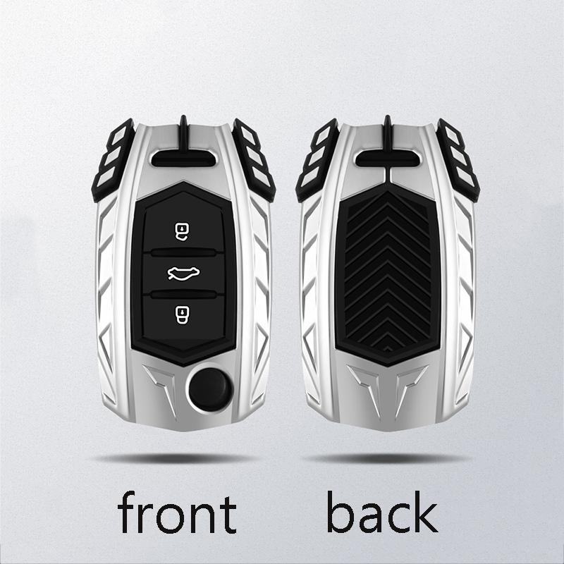 Zinc Alloy Car Flip Key Case Cover Shell Fob For Baojun 560 Rs-5 530 630 310 E100 310W 510 730 360 Holder Keyless Accessories