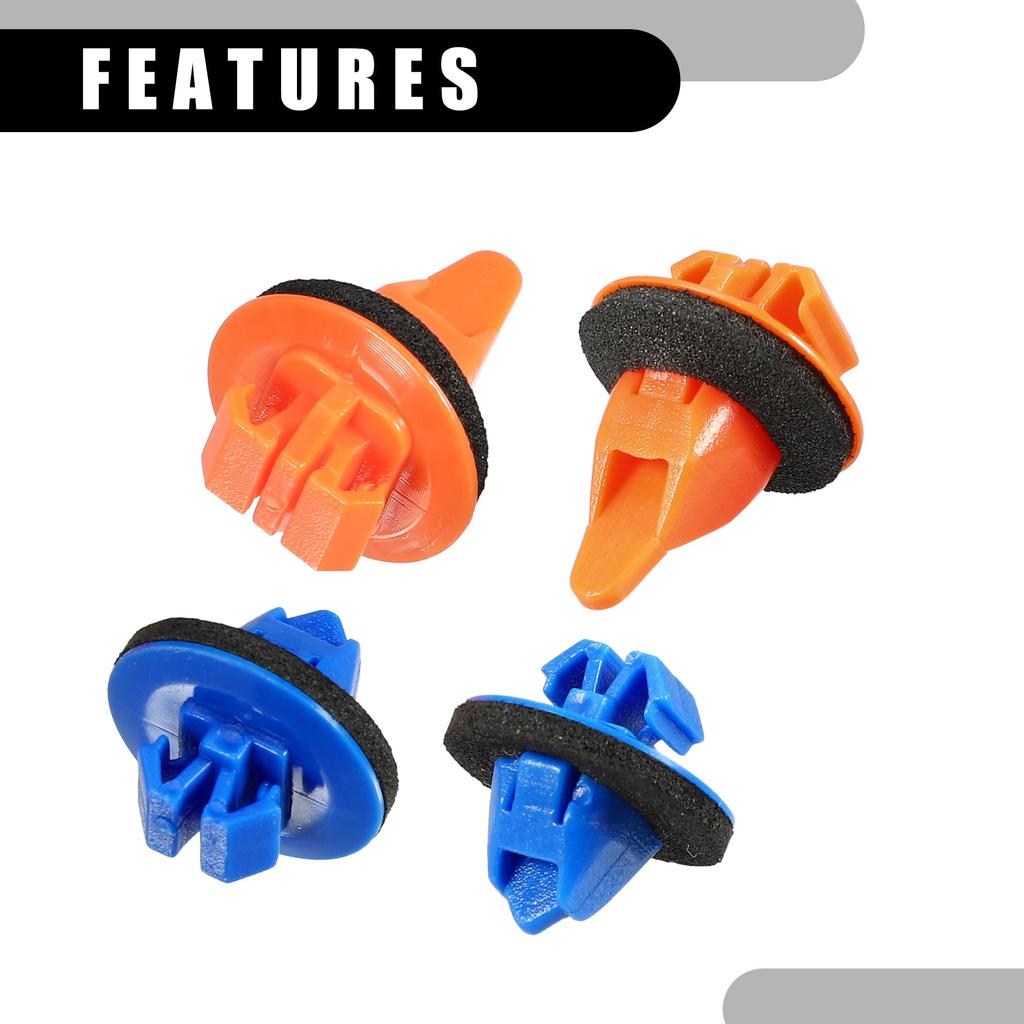 Partuto Fender Flare Clip No.75 49535010/7539735010 - Car Inner Bumper Door Fender Fastener Rivet