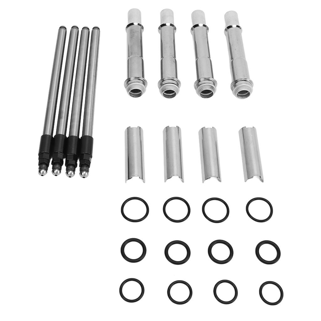 24PCS Install Adjustable Pushrods Kit with Cover 0928 0023 Fit for Twin Cam MODELS Motorcycle 1999 To 2017