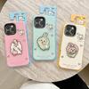 IPhone 11/12/13/14/17 Pro Max için Üçü Bir Arada Kız Çocuk Çizgi Film Döndürülebilir Kılıf
