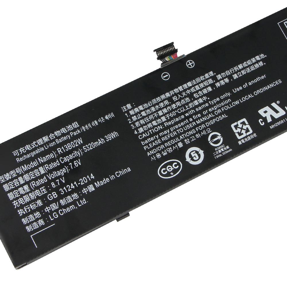 NEW Replacement Battery For Xiaomi Mi Notebook Air 13 13.3" 161301-01 R13B01W R13B02W Laptop Battery 5320mAh