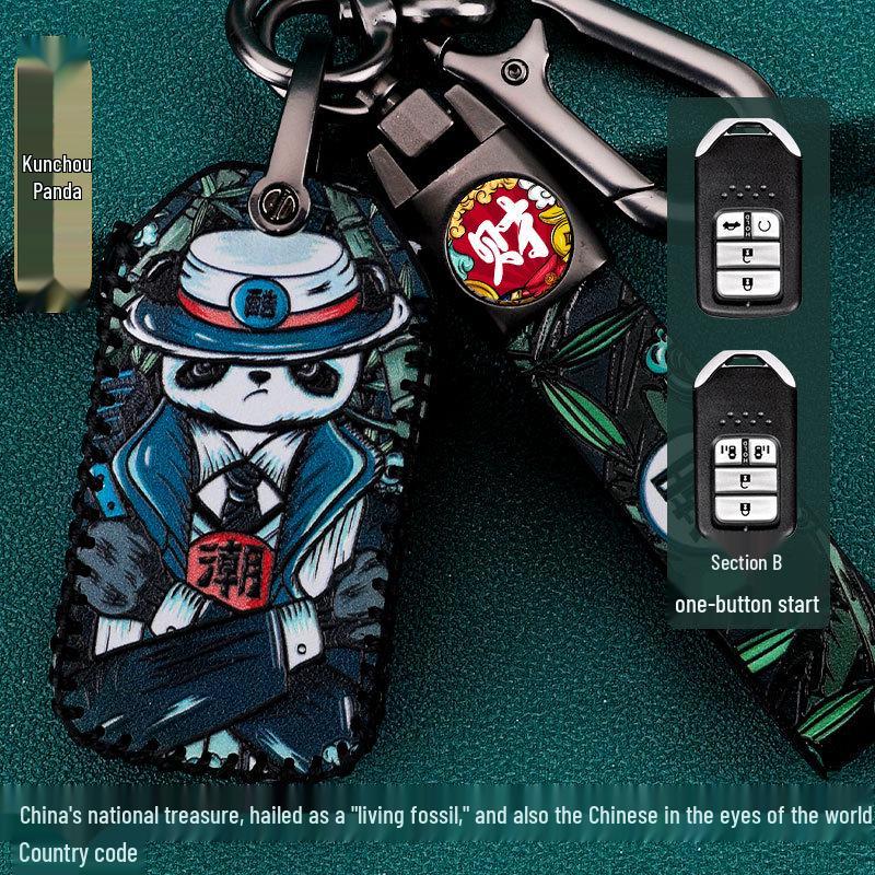 CRV Key Case for 11th Gen Accord, Civic, XRV, Haoying, & Xingge Remote Control Shell Buckle Set