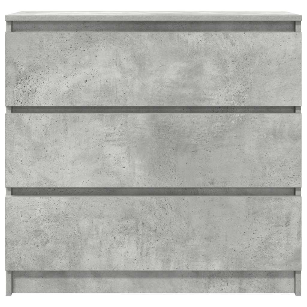 Sideboard Concrete Grey 80 x 35 x 76 cm Wood Based Material