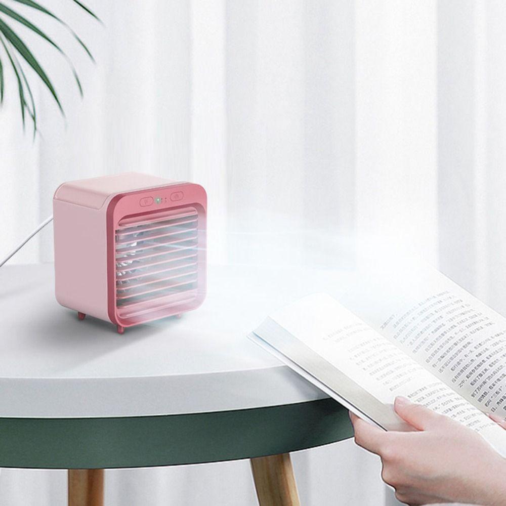 Atomization Portable Air Conditioner Mute Operation USB Air Cooler Electric Fan Portable Cooling