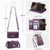 Floral Leather Wallet Case for Samsung Galaxy A05-A71 / S24-S25 series...with Detachable Shoulder Strap