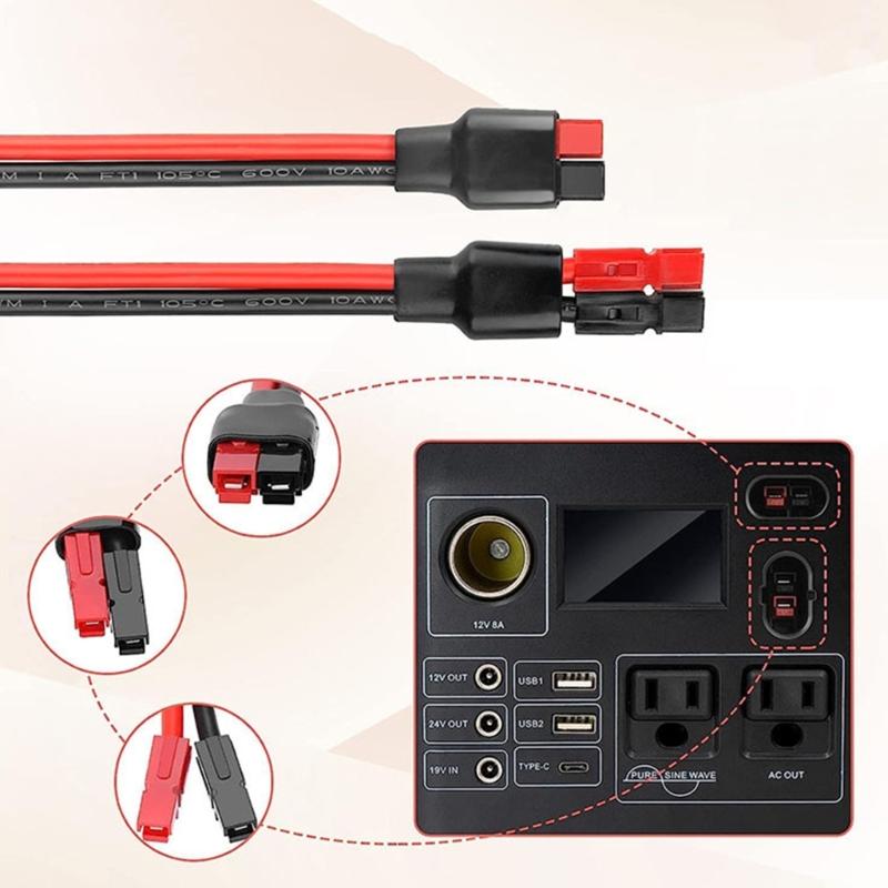Heavy Type 10AWG Solars Cable With Connectors Waterproofed for Solars Panel Battery Systems