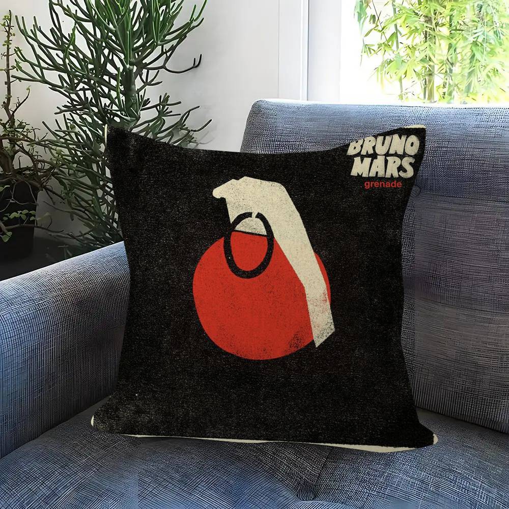 Singer Bruno Mars The Romantic Cushion Cover Decorative Pillow Sofa Home Decor Case Pillow Cases