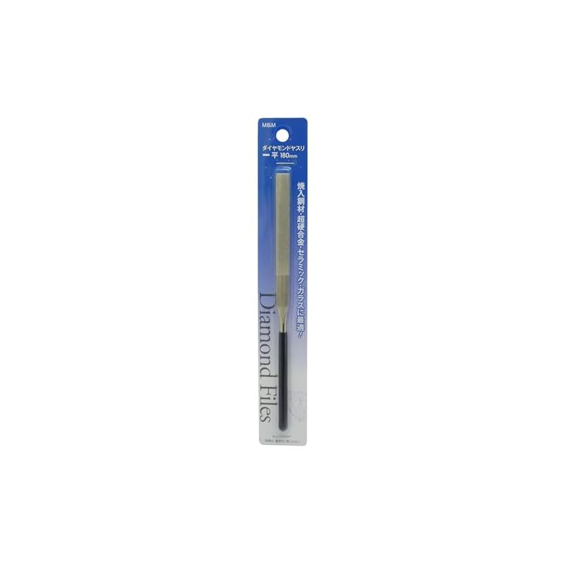 Takagi M&M Diamond File, Flat, for cutting hard materials, 180mm