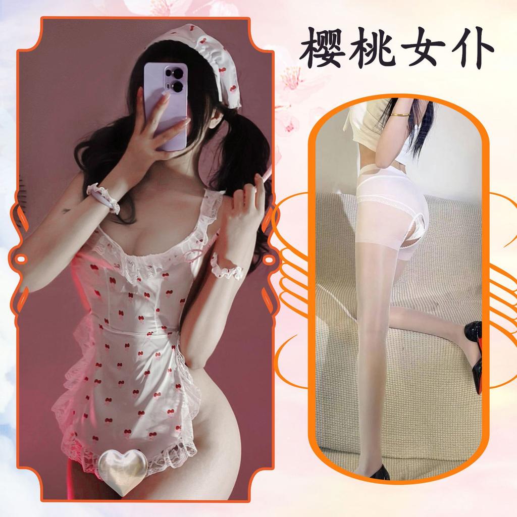 Sexy Lingerie Sexy Naked Back Lace Hip Apron Maid Suit Uniform Pure Desire Free Temptation Nightdress