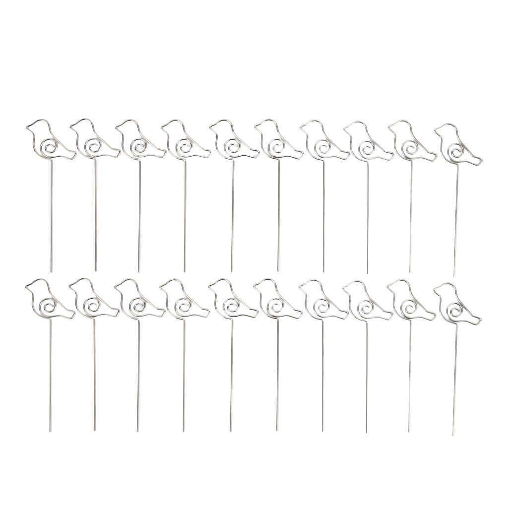 20Pcs Place Card Holder Unique Design  Premium Metal Anti Oxidation Wide Application Name Car