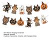 Hanging Wood Banners 12Pcs Vintage Halloween Decor Banner, Retro Banner Garland, Bunting Trick or Treat Party Decorations, Spooky Pumpkin