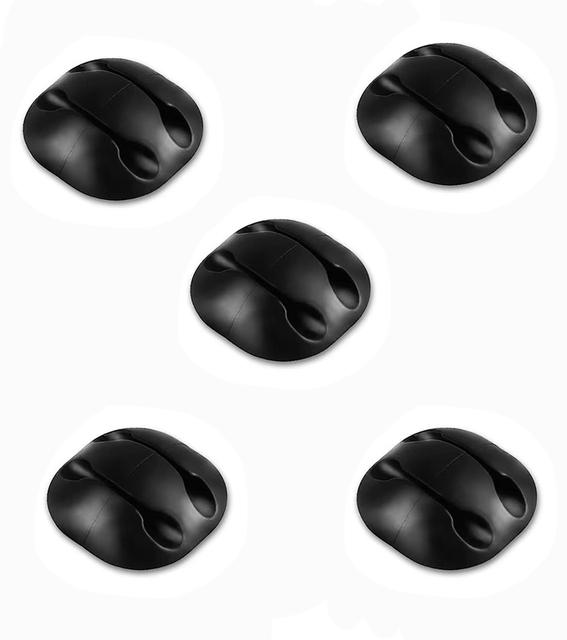 Cable Organizer Silicone USB Winder Desktop Tidy Management Clip Cable Holder For Mouse Headphone Protector Wire Organizer Clamp