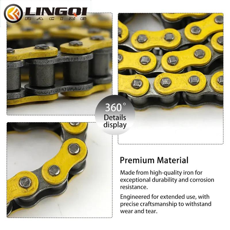 LINGQI RACING 428H-110L Transmission Roller Chain Master Link For 50cc 70cc 90cc 110cc Dirt Bike ATV Quad Scooter Mini Bicycle