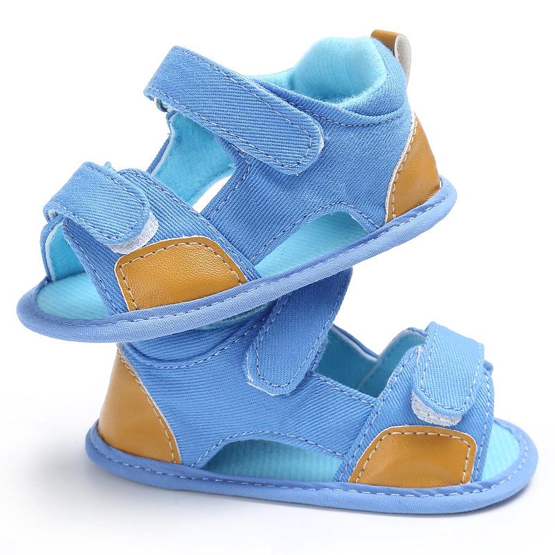 Baby Shoes Sandals In Summer 0-1 Years Old Male Baby Shoes Soft Soles of Magic Stickers