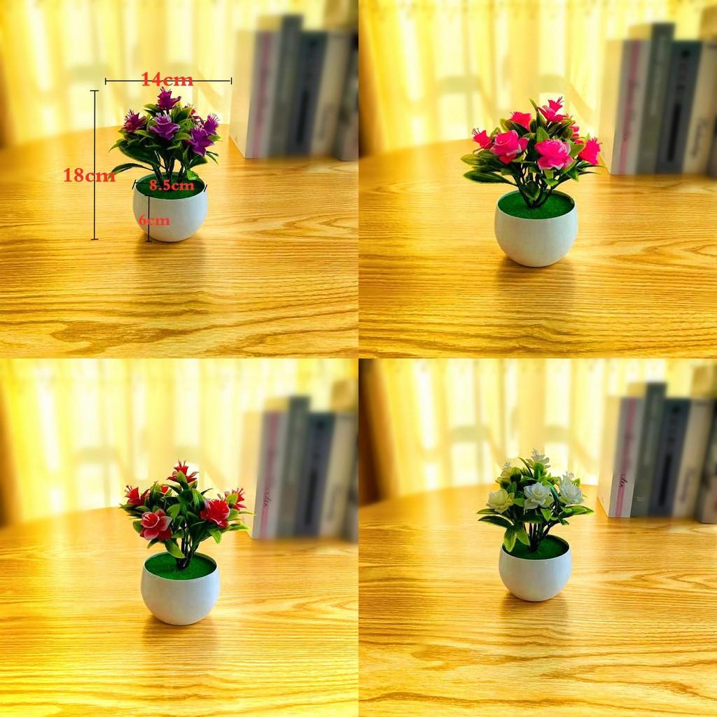Multicolour Plastic Narcissus Flower Artificial Green Plant Bonsai Indoor Decor