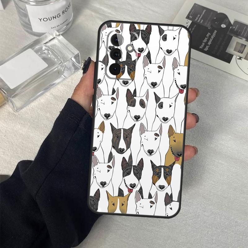 English Bull Terrier Hundehülle Für Samsung Galaxy A06 A16 A26 A36 A56 A53 A32 A52 A33 A13 A55 A35 A15 A14 A34 A54 A17