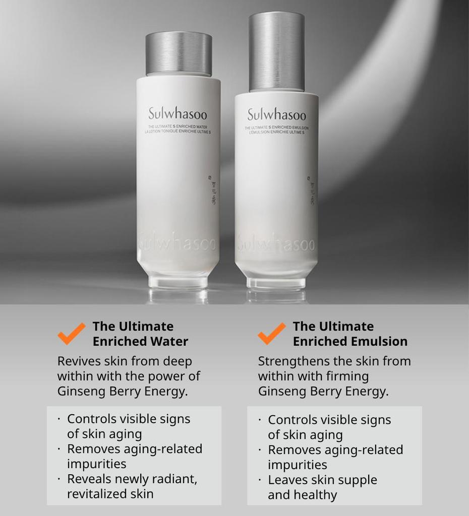 Sulwhasoo Ultimate S Obohacená voda 5ml*10 + Emulze 5ml*10