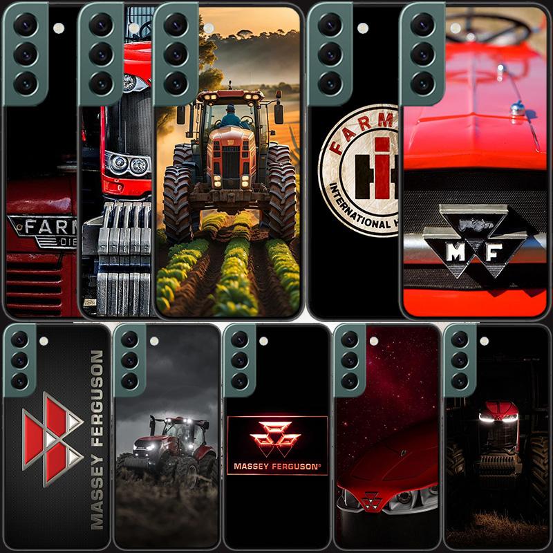 T-Tractor Farm Phone For Samsung S25 Edge Galaxy S22 Ultra S21 S10 S9 Plus S20 S23 S24 FE Case S10E Cover Silicone Soft Coque Fu
