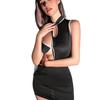 Sex Underwear Women's Cheongsam Sexy Nightclub Maid Maid Uniform Neck Temptation Hollow Tight Hip Skirt