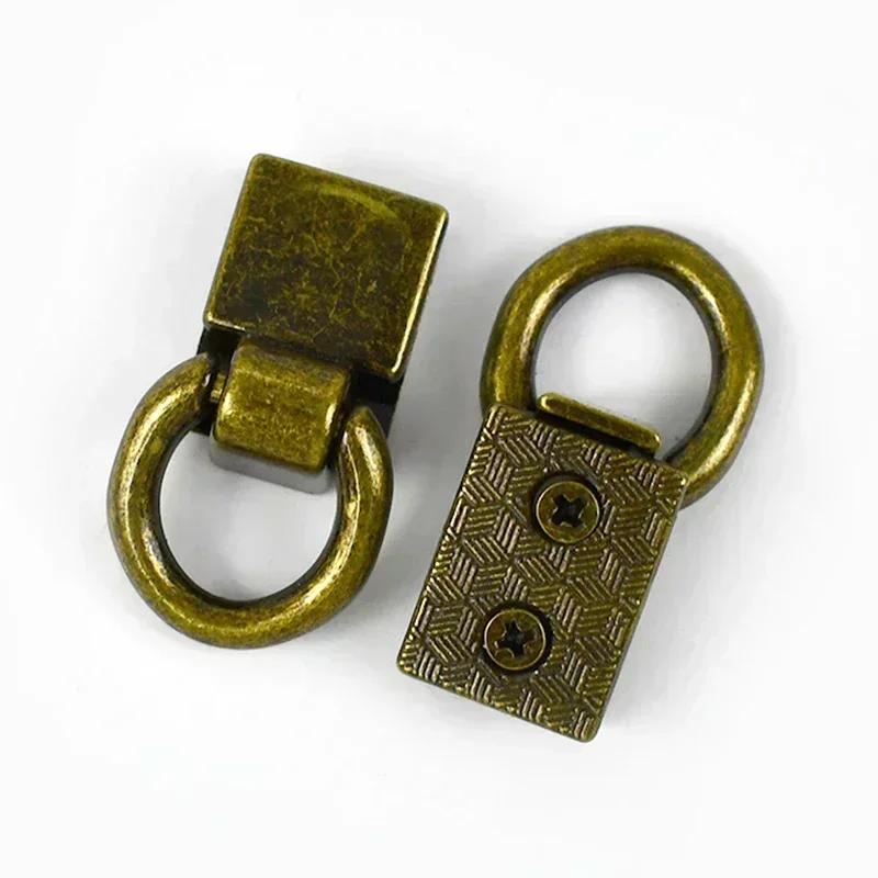 4/8Pcs Meetee 36x15mm Side Clip Buckle Bag Strap Metal Clasp D Ring Hook Handbag Screw Connector Buckles Leather Craft Hardware