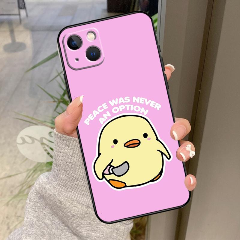 

Duck With Knife Duck Cute Phone Case For iPhone 15 14 16 Pro Max 11 12 13 Pro Max Mini XR 16e 16 15 Plus Back Cover iPhone 15 Pro