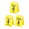 1/2/3Pcs Caution Overstimulated Desk Sign Cowboy Frog Hold On Partner I'm Overstimulated Mini Table Sign Home Office Decoration Coworkers Gag Gift