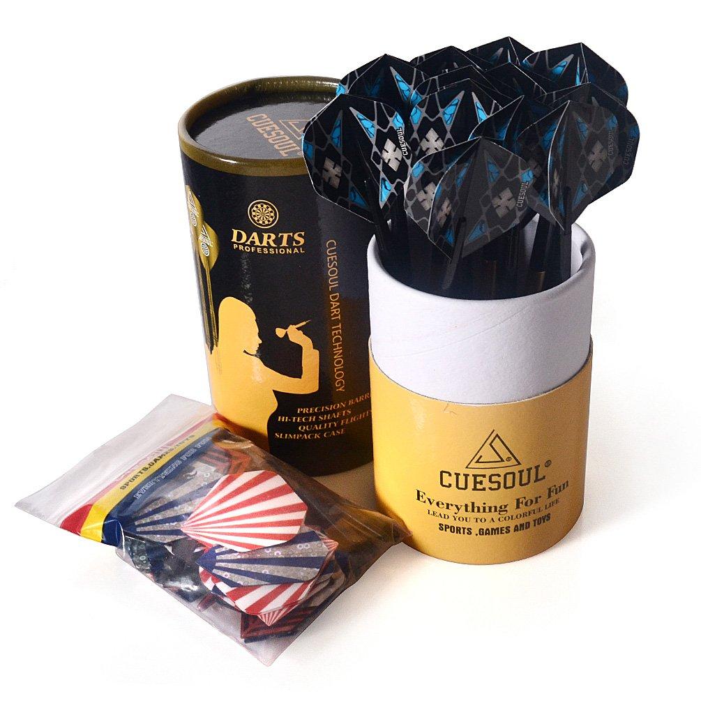 CUESOUL Practice Brass Soft Tip Darts, 12 Pcs (16g Each)