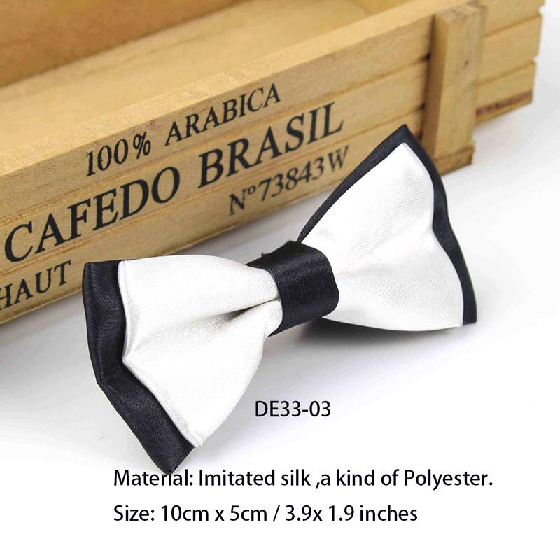 Classic Children's Bow Tie Baby Boy's Girl Fashion Solid Color Adjustable Bow Tie Children's Two-tone Pet Dog and Cat Bow Tie