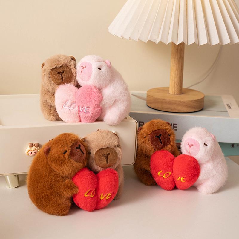 Kapibala Dolls  Small Pendants  Backpacks  Couple Confesses Love Capybara Plush Dolls To Give Girls Gifts