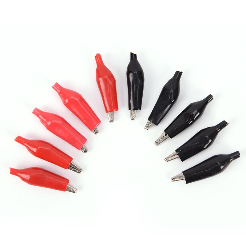 10Pcs Kleine Isolierung Boot Metall Alligator Clip Elektrische Test Krokodil Clip