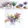 Flocked Lavender Artificial Blooms With 36cm Height For Wedding Venue Decoration And Photography