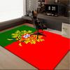 1PC Rug Portuguese Coat Of Arms Carpet, Chair Rug,Area Rug for Office Bedroom Living Rooms Bedroom, Doormat Decor Christmas Fan Gifts
