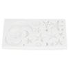 Silicone Fondant Mold Star Moon Face Nonstick Food Grade Silicone Reusable Heat Resistant Odorless Chocolate Molds