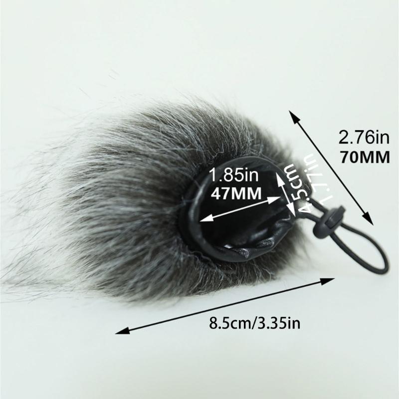 Microphone Furry Windscreen Muff Filter Cover for ZOOM H1 Essential Handheld Portable Recorder Outdoor Videography