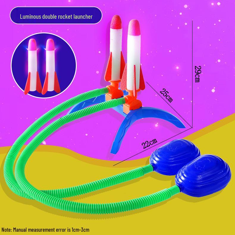 Light-Up Foot Launcher: Skyrocket Rocket Toy for Kids