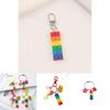 Rainbow Bell Building Blocks Keychain Decoration For Bags And Cars