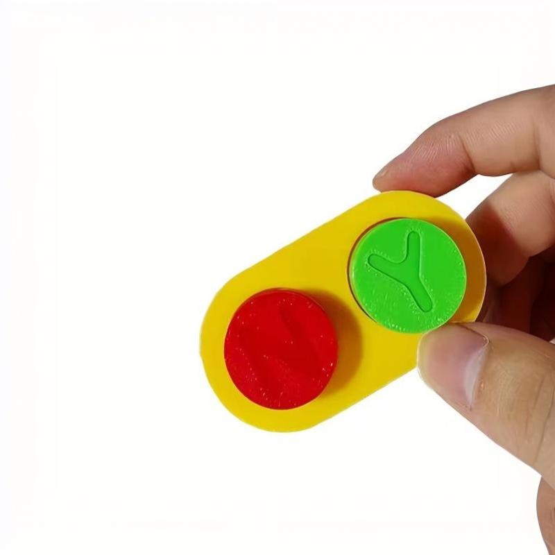 1 Pack 6.5Cm 3D Printed Eco-Friendly Pla,Yes No Button Fidget Toy, Novelty Desk Gadget