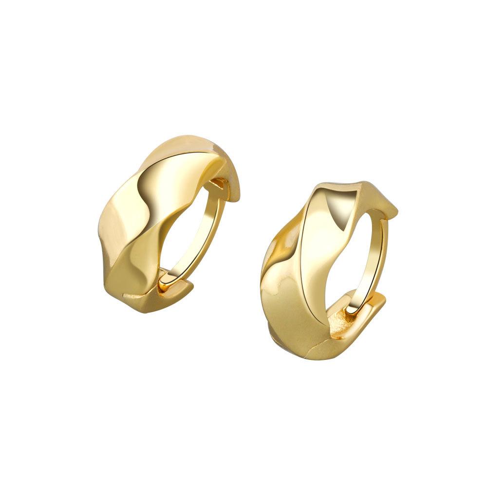 Premium Quilted Geometric Ear Cuffs Minimalist Chic Versatile Earrings For Women Fashion Jewelry